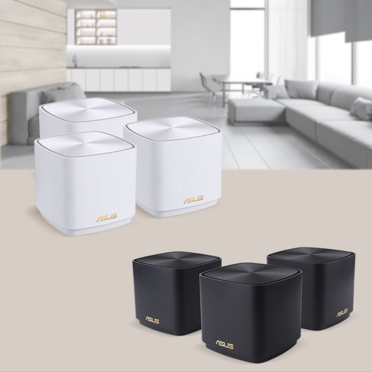 Tri-Mesh Router Setup with Cable Installation