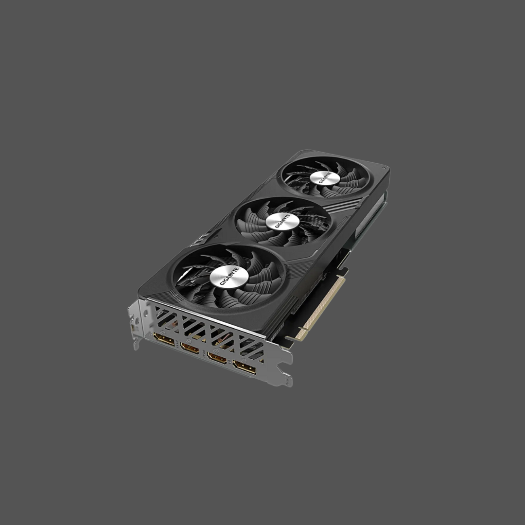 GIGABYTE nVidia GeForce RTX 4060 Gaming OC - 8GB GDDR6; 128-Bit Memory Bus; 2x HDMI; 2x DisplayPort; Min 450W PSU.
