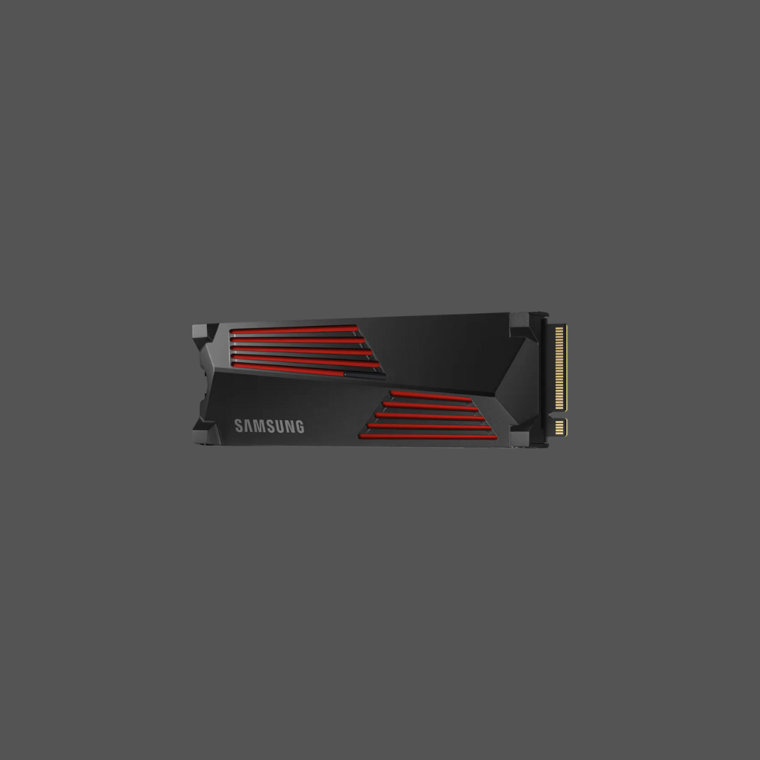 SAMSUNG MZ-V9P1T0CW 990 PRO 1 TB NVMe SSD W/Heatsink - Read Speed up to 7450 MB/s, Write Speed to up 6900 MB/s