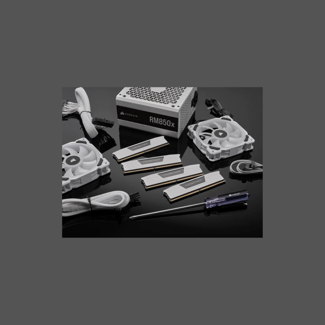 Corsair VENGEANCE® 32GB (2 x 16GB) DDR5 DRAM 5200MHz C40 Memory Kit; 40-40-40-77; 1.25V; White. .