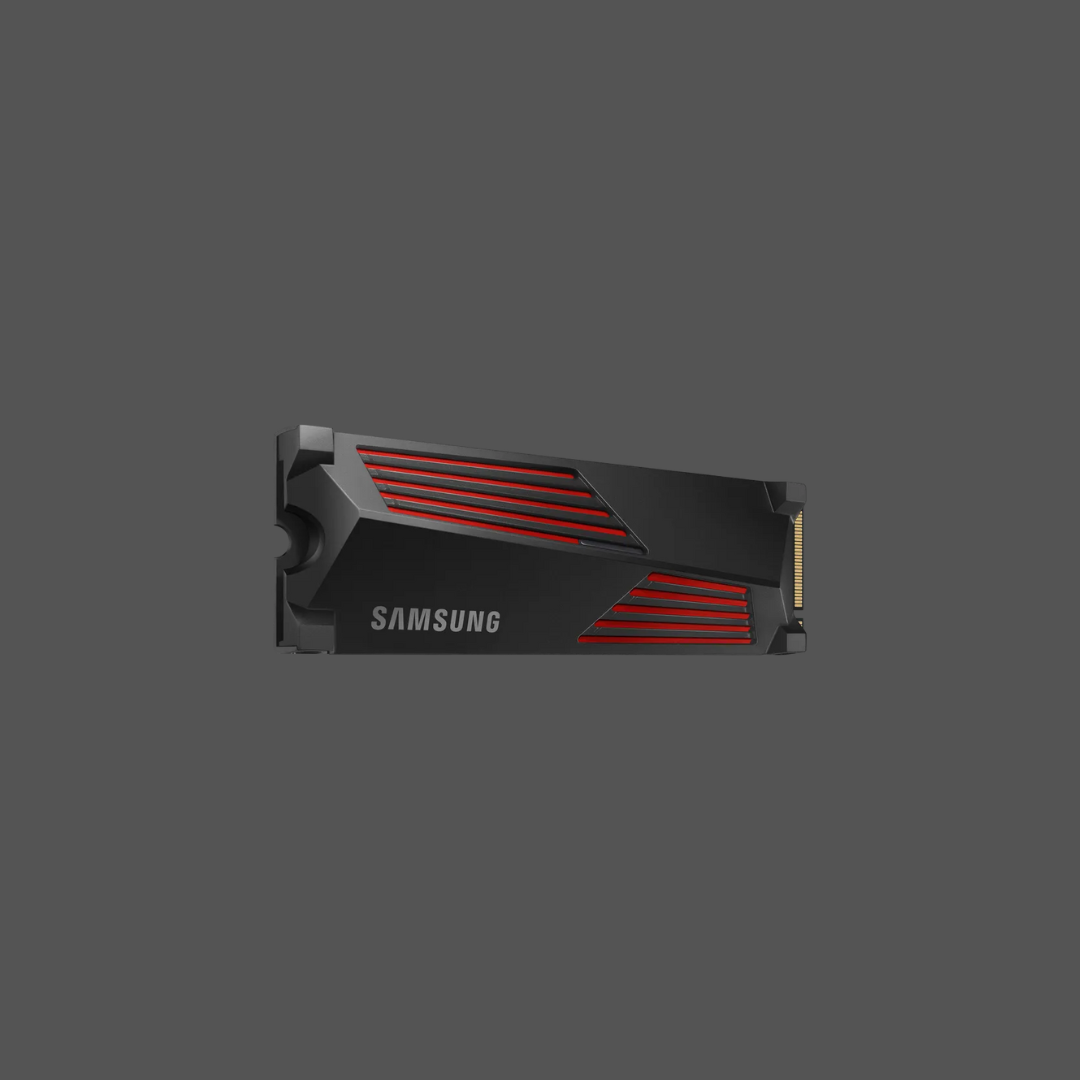 SAMSUNG MZ-V9P1T0CW 990 PRO 1 TB NVMe SSD W/Heatsink - Read Speed up to 7450 MB/s, Write Speed to up 6900 MB/s