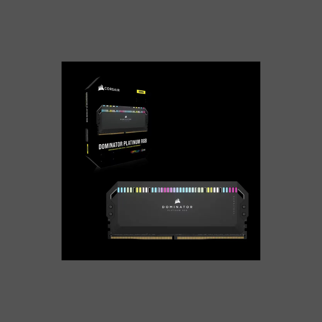 CORSAIR DOMINATOR RGB DDR5 32GB (2 x 16GB) DDR5 6400 CL32-40-40-84 1.40V Intel XMP - BLACK
