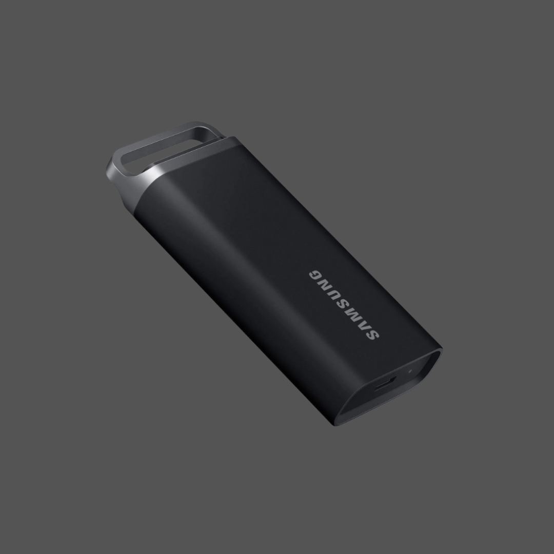 SAMSUNG T5 EVO Portable SSD 2TB; Transfer speed up to 460 MB/s; USB 3.2 (Gen1, 5Gbps) backwards compatible, AES 256-bit hardware encryption, Windows®, macOS®, Android™ Compatible Colour: Black