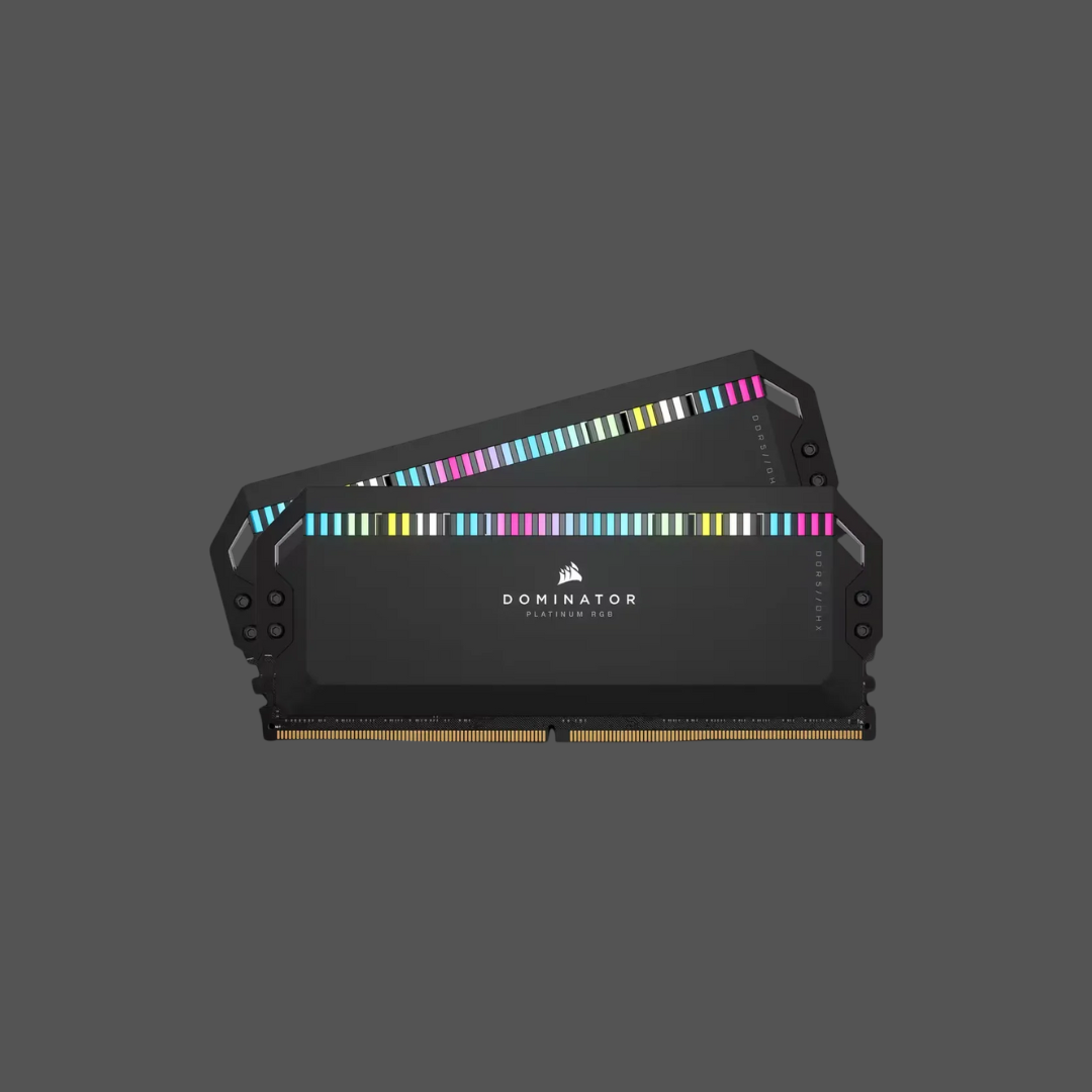 CORSAIR DOMINATOR RGB DDR5 32GB (2 x 16GB) DDR5 6400 CL32-40-40-84 1.40V Intel XMP - BLACK