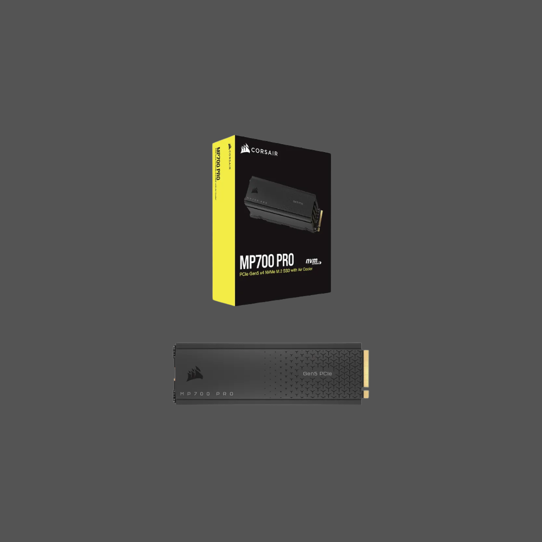 Corsair MP700 PRO 2TB M.2 NVMe PCIe Gen. 5 x4 SSD with Cooler; Read Up To 12 400MB/s; Write up to 11 800MB/s