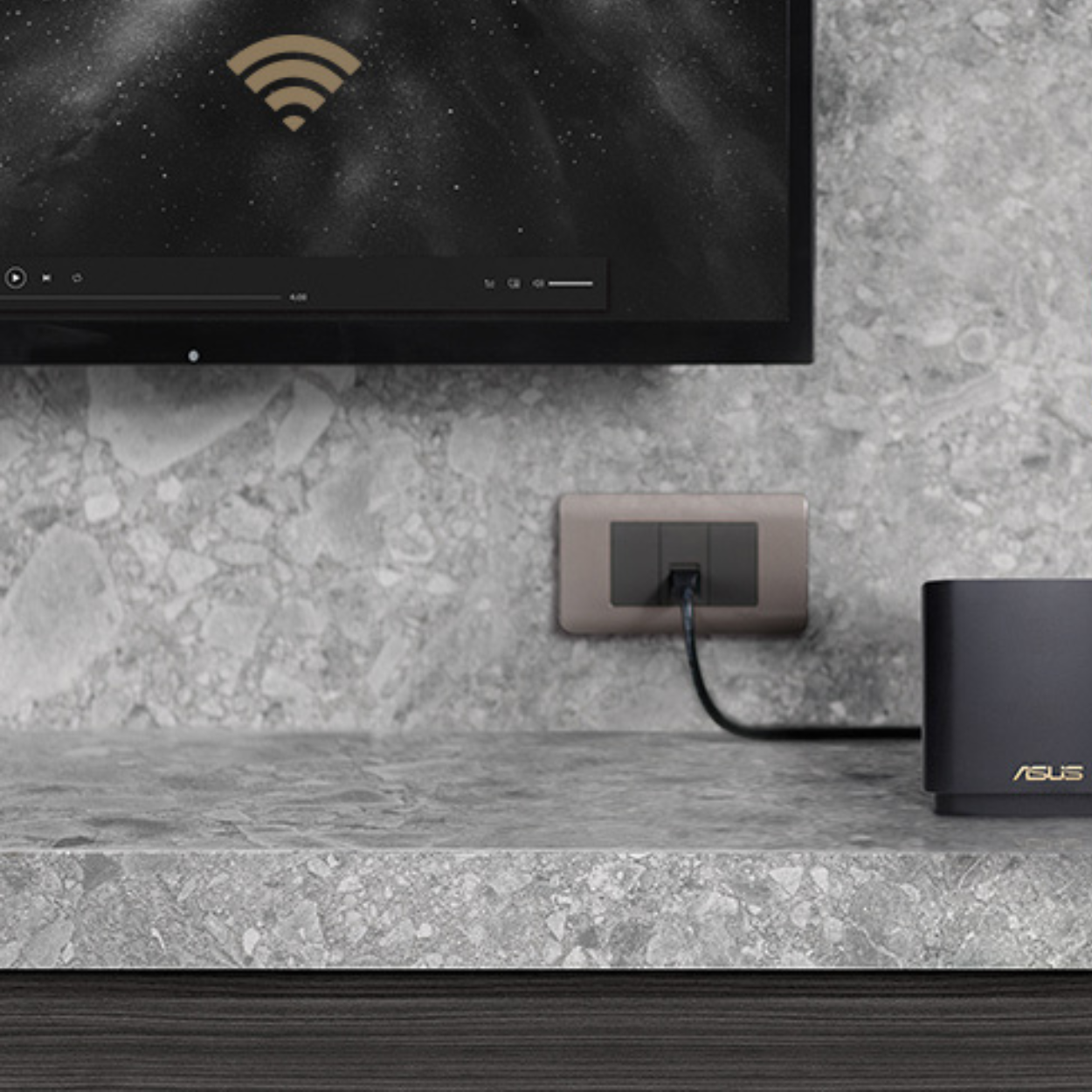 Tri-Mesh Router Setup with Cable Installation