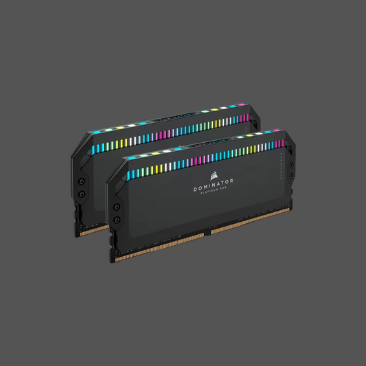 CORSAIR DOMINATOR RGB DDR5 32GB (2 x 16GB) DDR5 6400 CL32-40-40-84 1.40V Intel XMP - BLACK