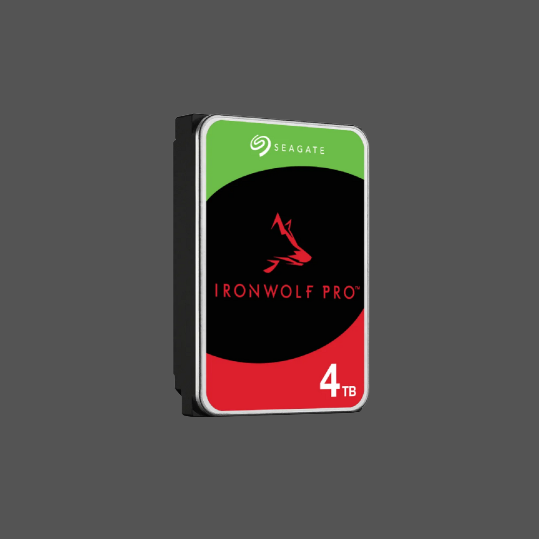 Seagate Ironwolf Pro ST4000NT001 4TB 3.5'' HDD NAS Drives 7200 RPM; SATA 6GB/s Interface; 256MB Cache;550TB/Year; Unlimited Bays