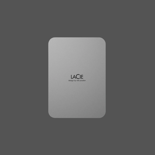Seagate LaCie 1TB; USB-C; USB 3.1; Aluminum enclosure; Silver