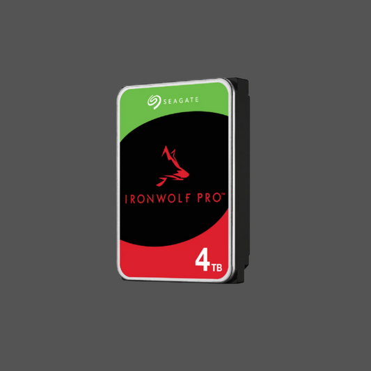 Seagate Ironwolf Pro ST4000NT001 4TB 3.5'' HDD NAS Drives 7200 RPM; SATA 6GB/s Interface; 256MB Cache;550TB/Year; Unlimited Bays