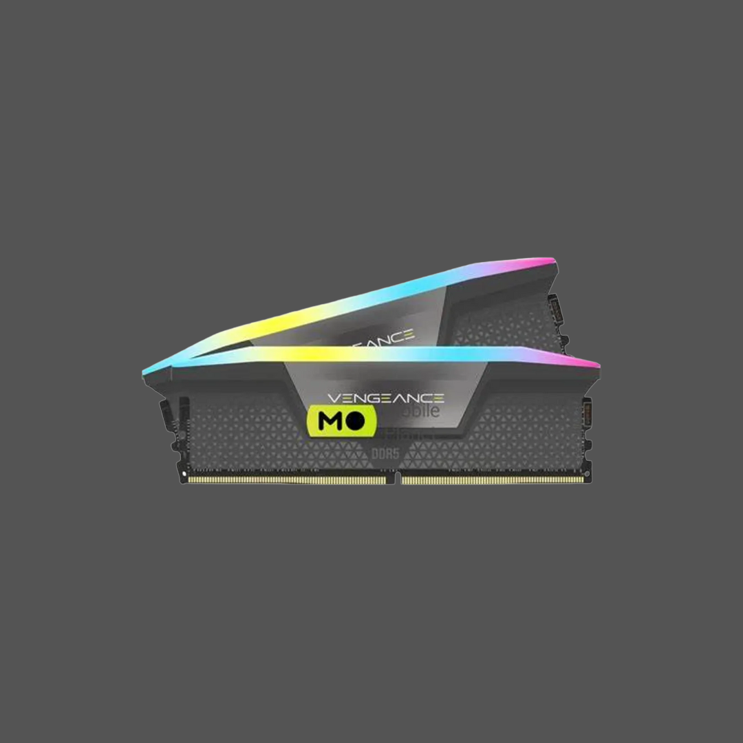 Corsair VENGEANCE RGB DDR5 32GB (2 x 16GB) DDR5 5200 CL40-40-40-77 1.25V Intel XMP & AMD EXPO - GREY.