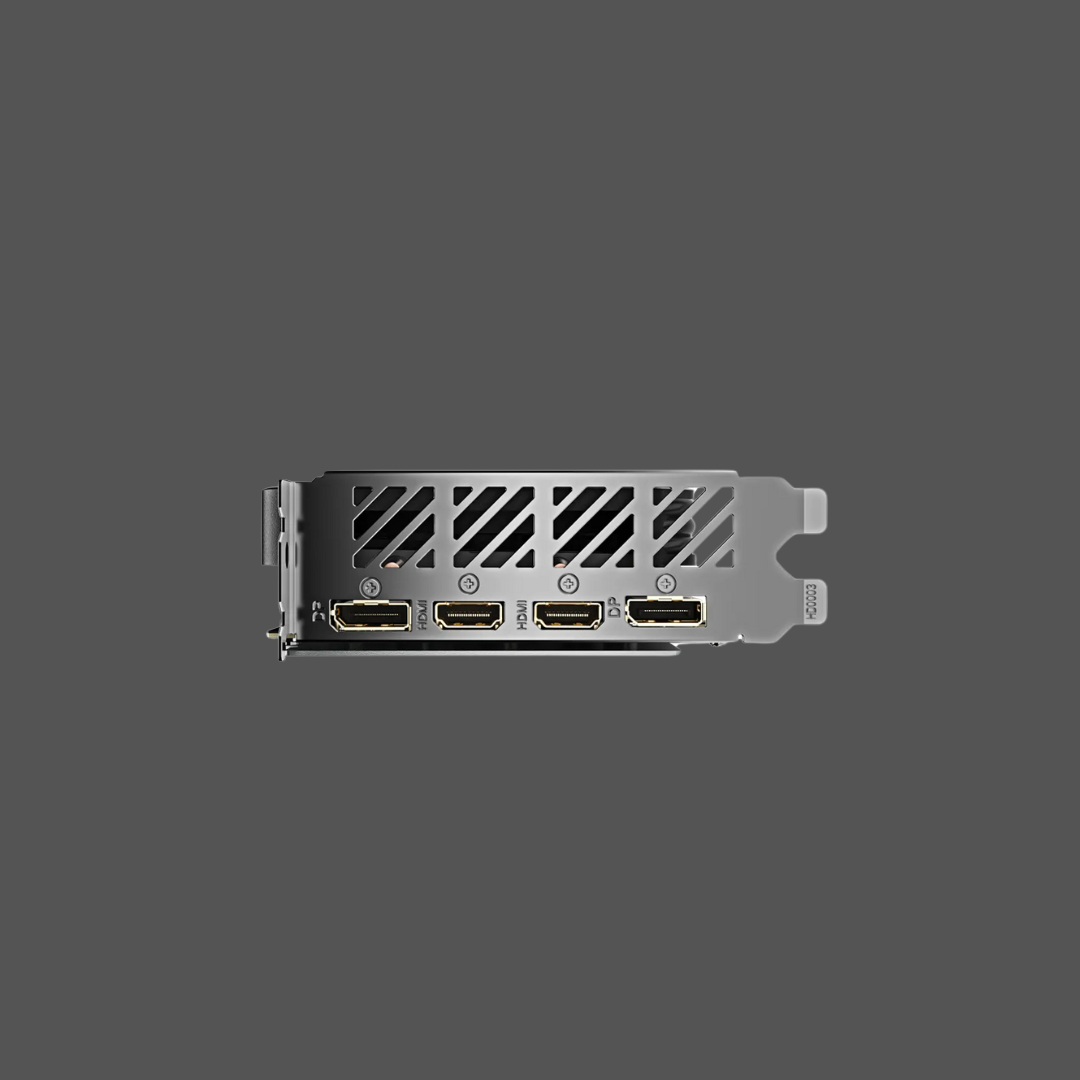 GIGABYTE nVidia GeForce RTX 4060 Gaming OC - 8GB GDDR6; 128-Bit Memory Bus; 2x HDMI; 2x DisplayPort; Min 450W PSU.