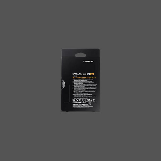 SAMSUNG MZ-77E2T0BW 870 EVO 2TB SSD, Read Speed up to 560 MB/s, Write Speed up to 530 MB/s